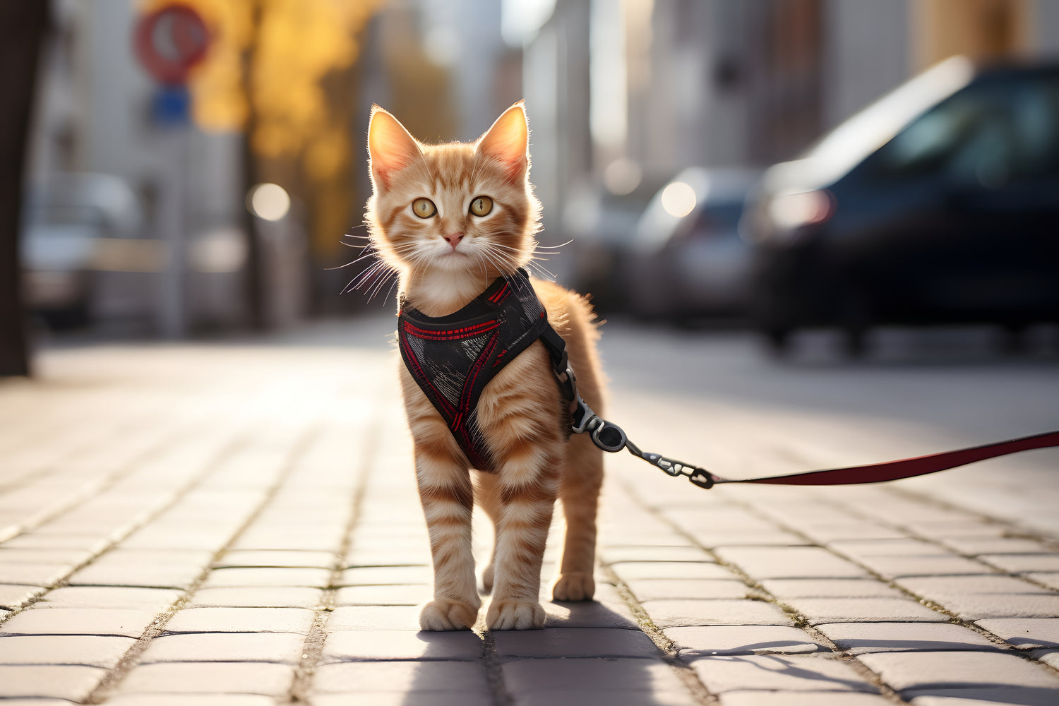 cat harness and leashes