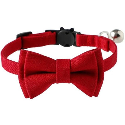 Valentine's Day Red Bow Tie Pet Collar - Stylish Accessory