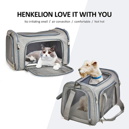 Small Dog & Cat Carrier Backpack - Soft-Sided for Comfort & Safety