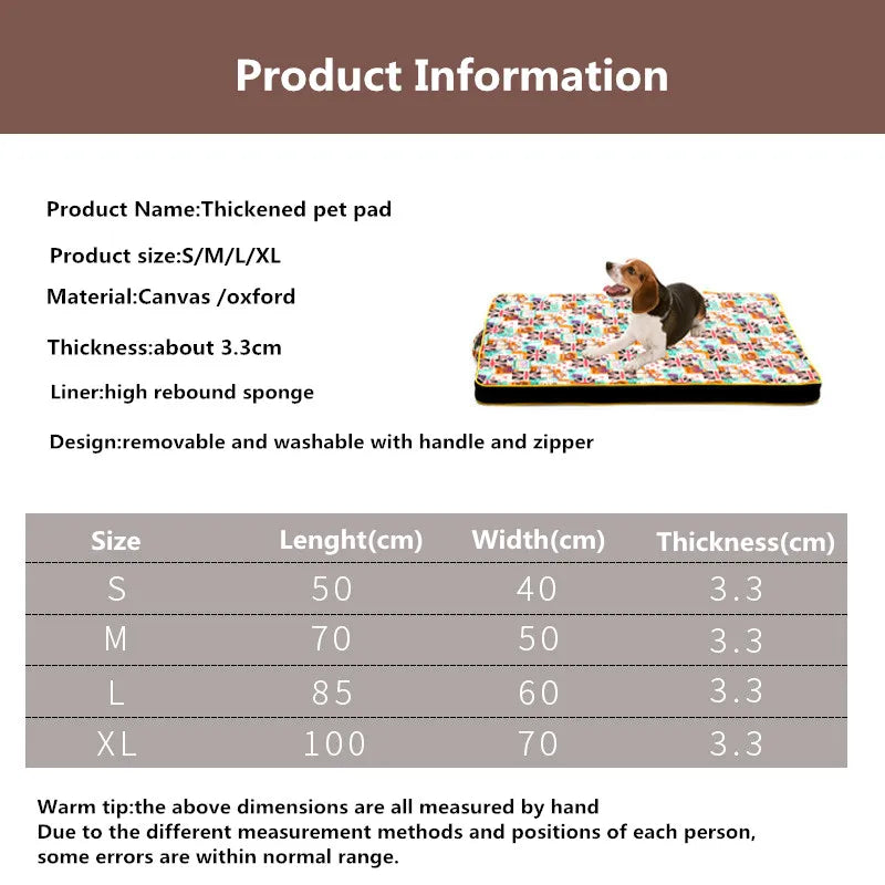 Thick Orthopedic Pet Mattress for Dogs