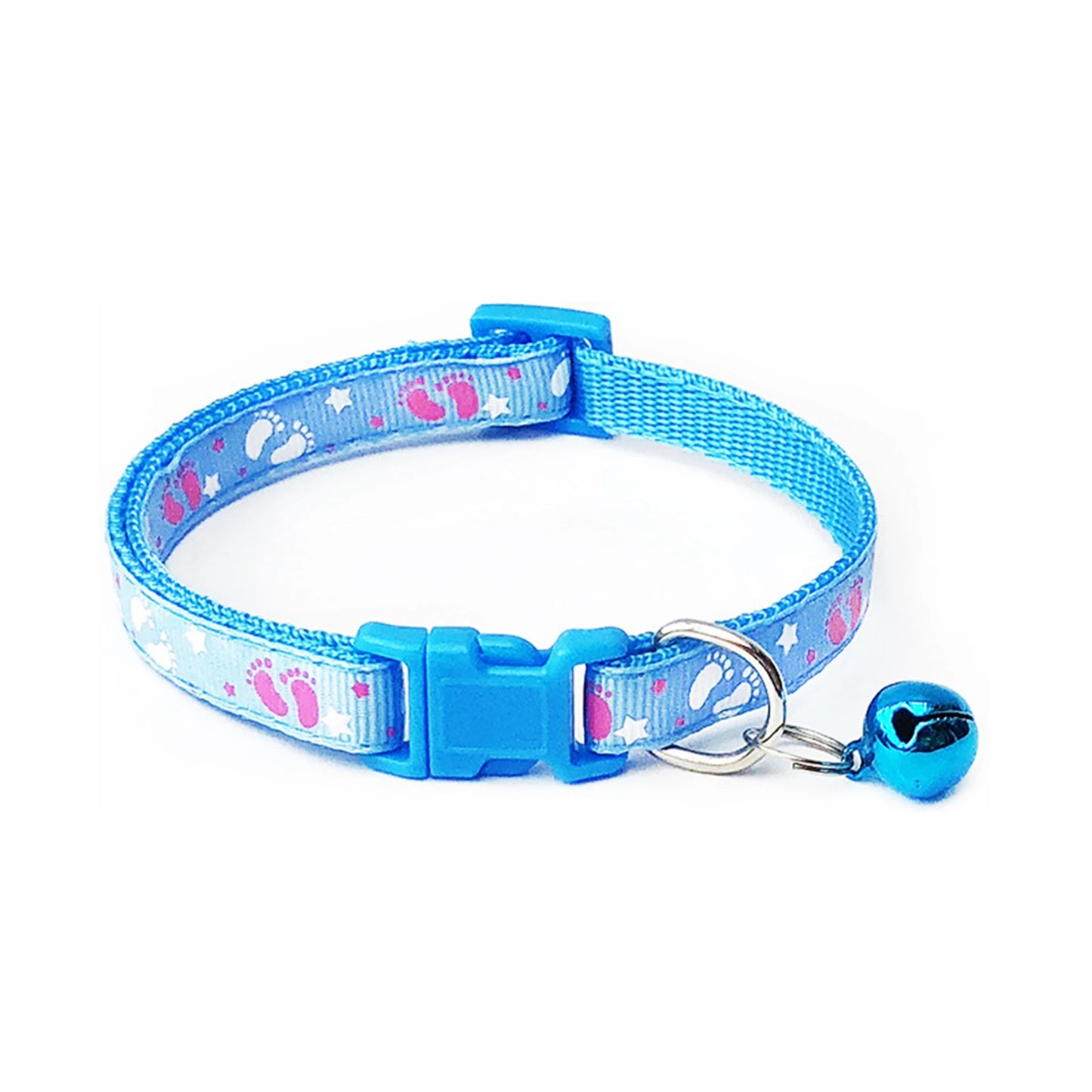 Adjustable Plaid Cat & Dog Collar with Bell