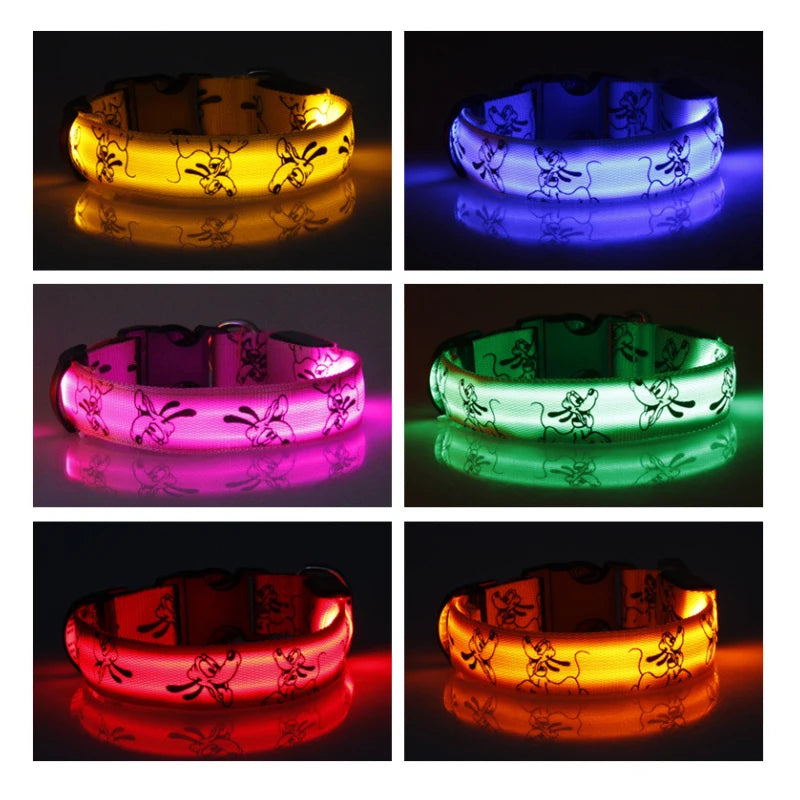 LED Dog Light Collar for Night Safety