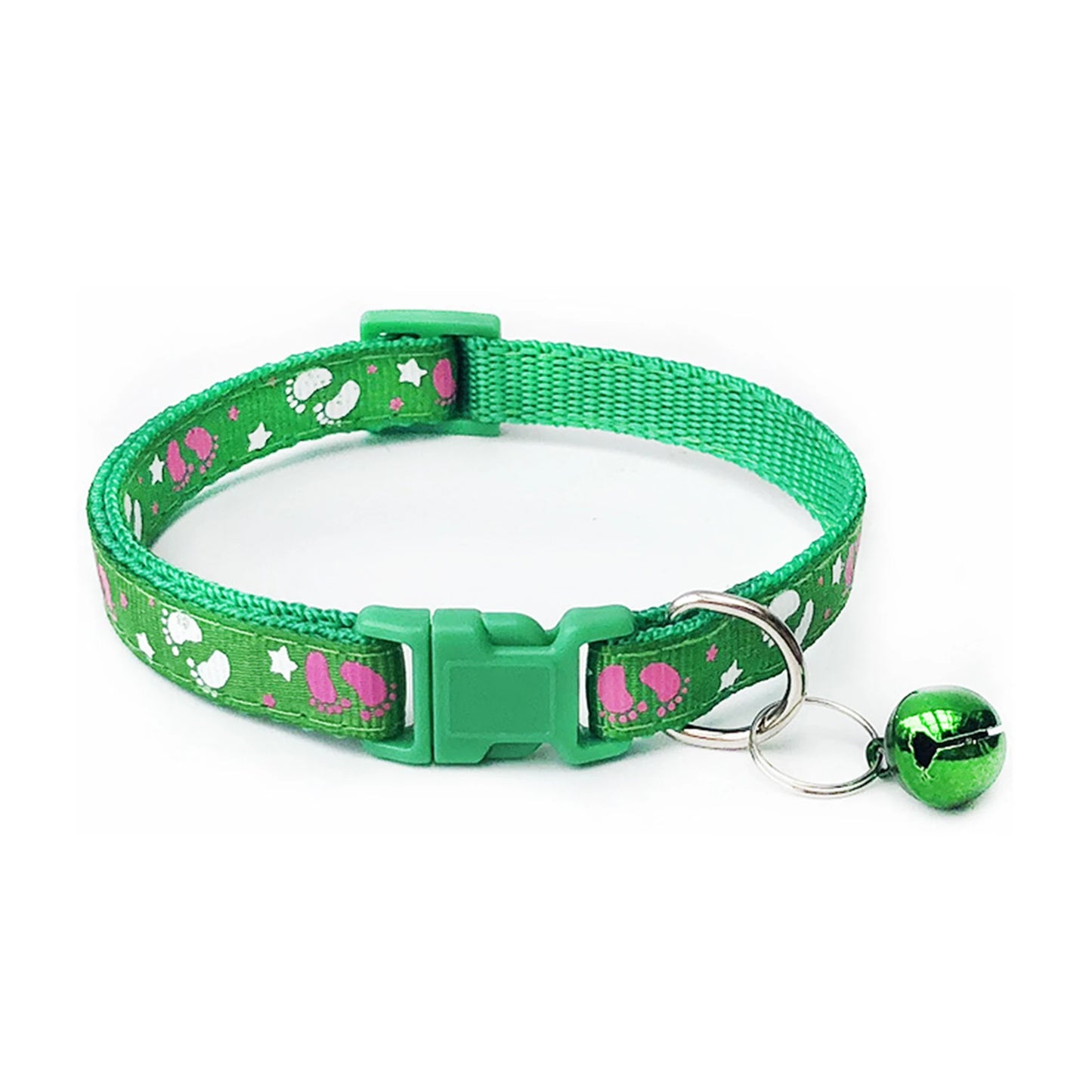 Adjustable Plaid Cat & Dog Collar with Bell