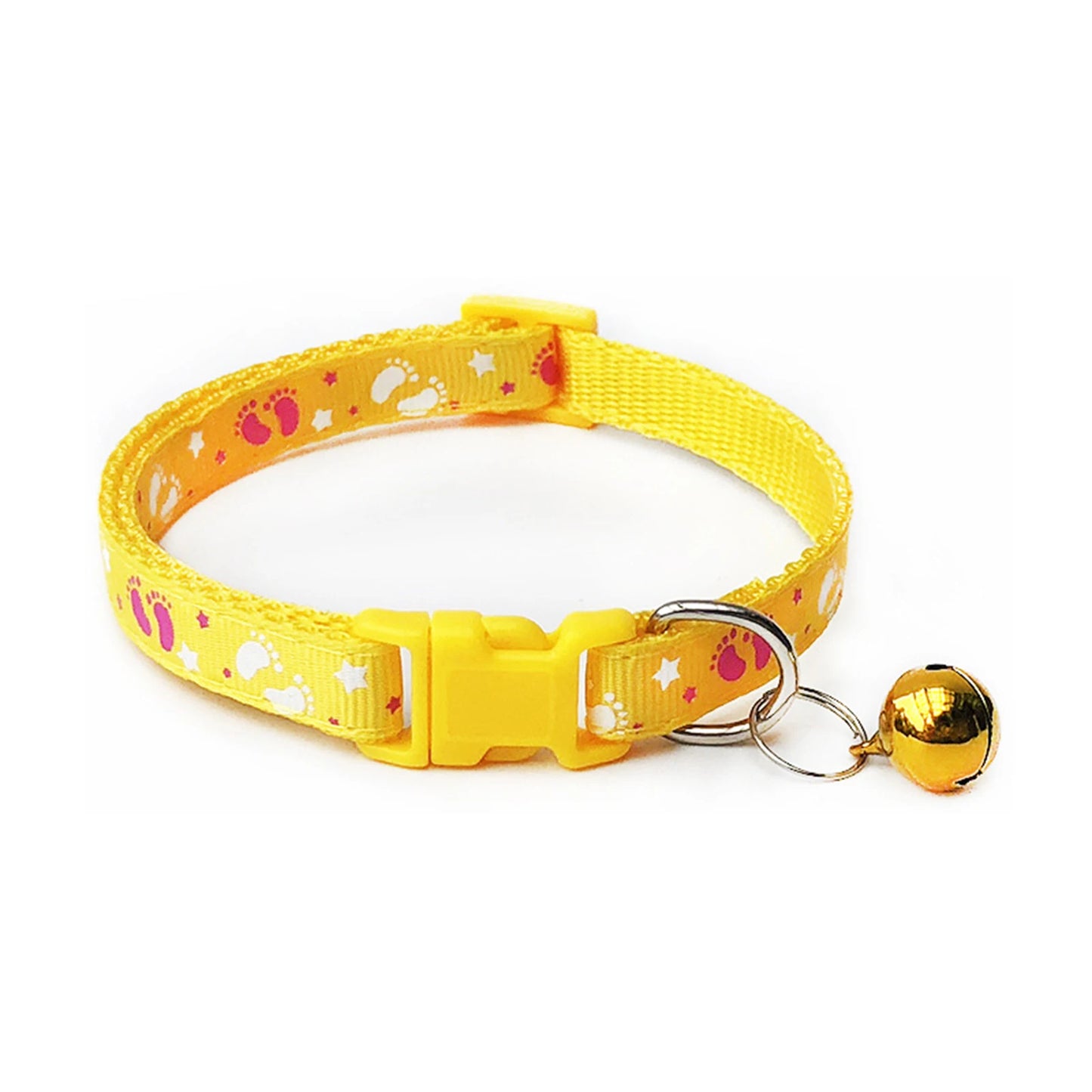 Adjustable Plaid Cat & Dog Collar with Bell