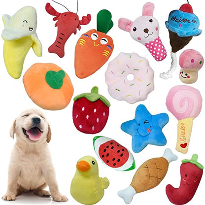 Plush Squeaky Dog Toy for Small Dogs