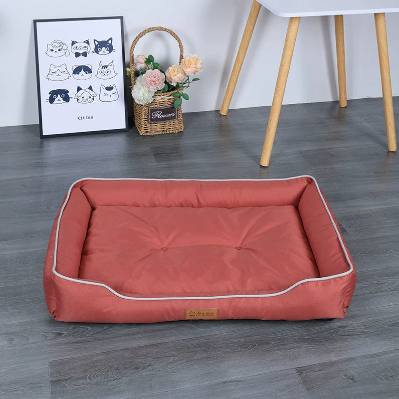 Bite-Resistant Small Dog Kennel, Waterproof Nest Bed