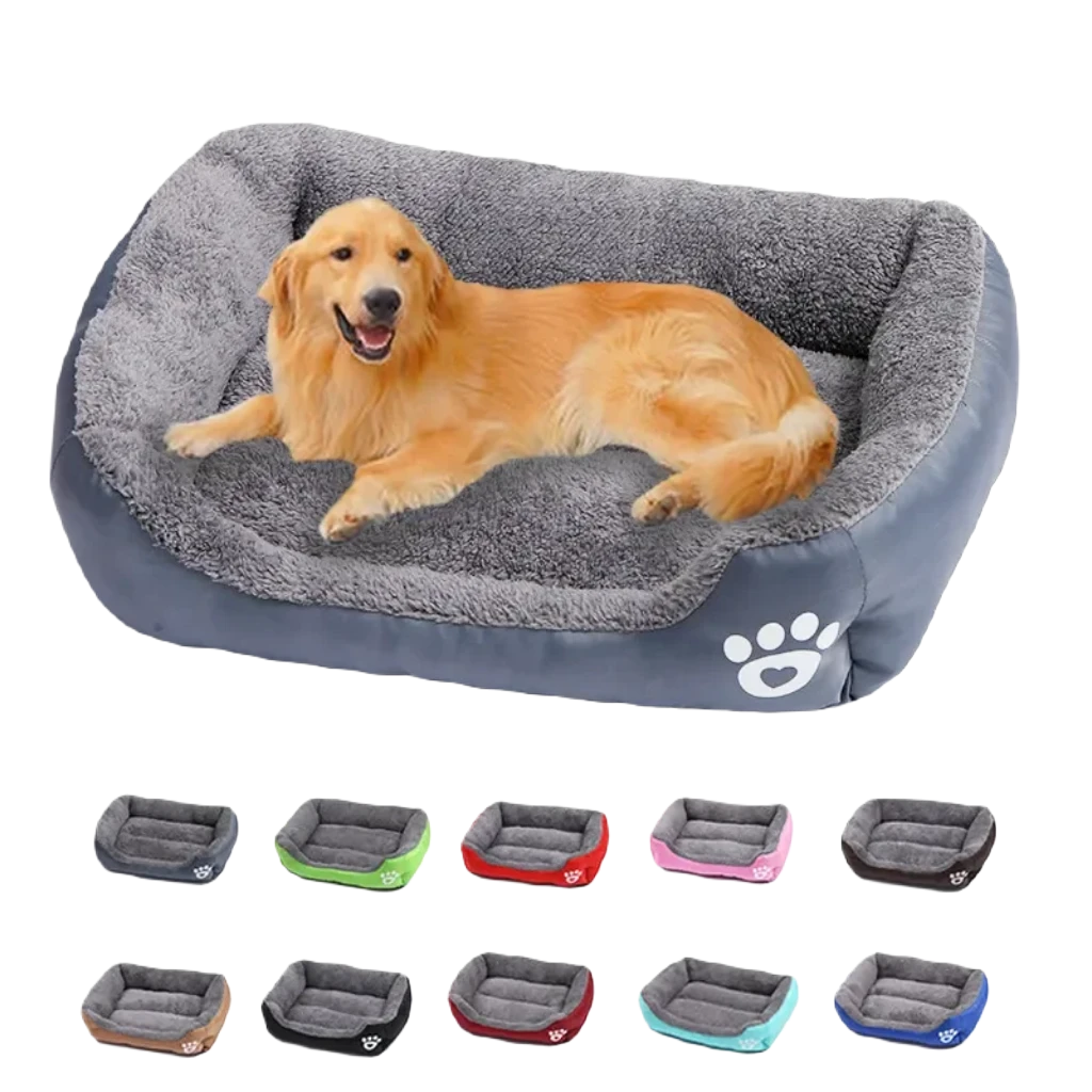 Large Dog Bed, Plush, Washable