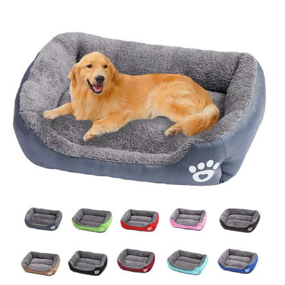 Large Dog Bed, Plush, Washable