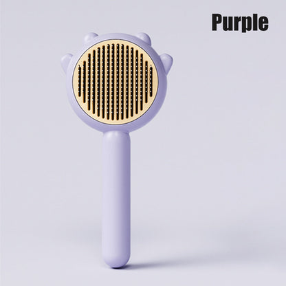 Pet Hair Brush, Self-Cleaning, Massage