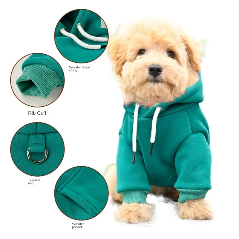 Dog Hoodie Cotton Fleece