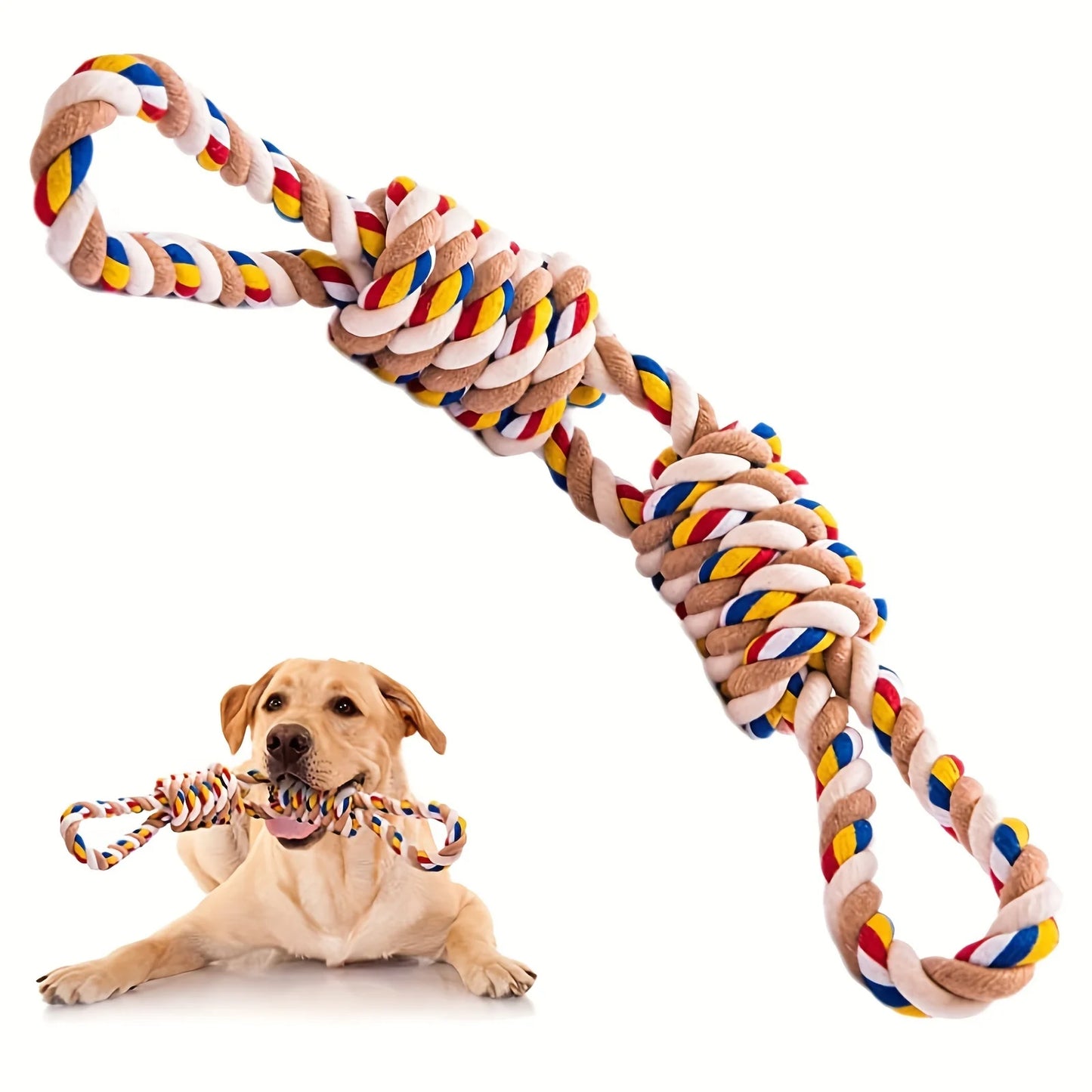 Indestructible Cotton Rope Toy for Medium Dogs