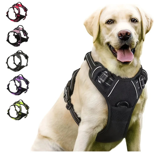 Heavy Duty Reflective No Pull Dog Harness