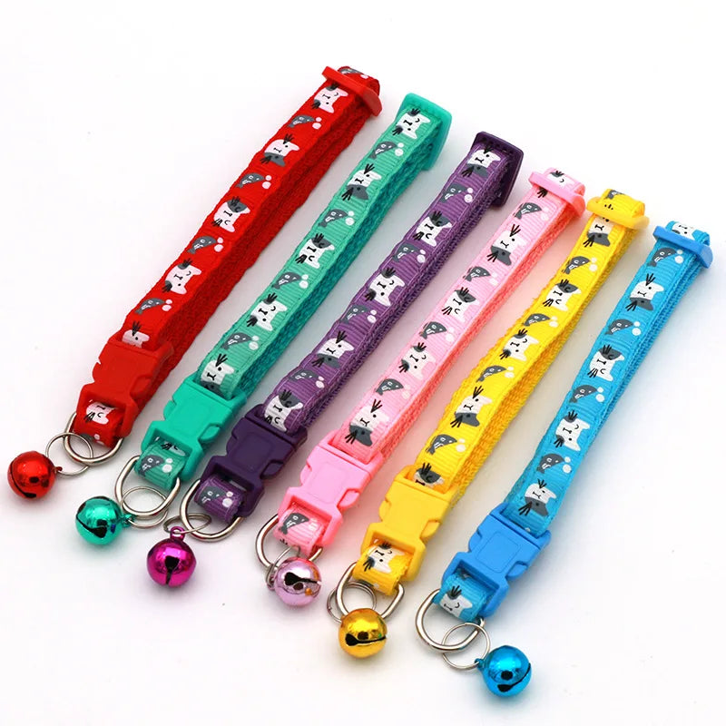 Adjustable Cat Collars with Bell