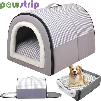 Soft Cozy Pet Sleeping Bed: Foldable, Removable Puppy Nest for Small to Medium Dogs and Cats