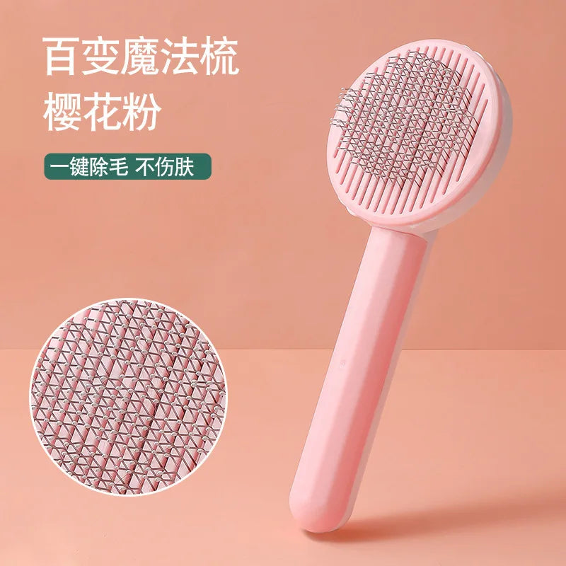 self cleaning pet grooming comb for dogs