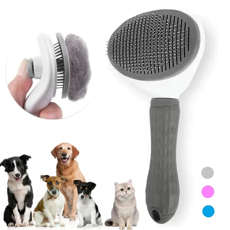 Self-Cleaning Pet Hair Comb: Easy Grooming