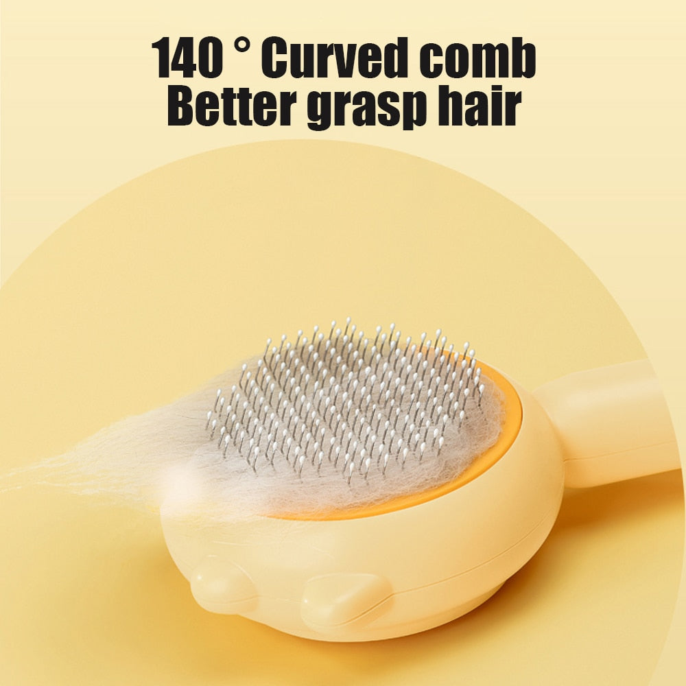 pet hair removal grooming brush