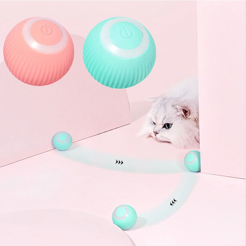 electric rolling ball cat toy interactive and smart