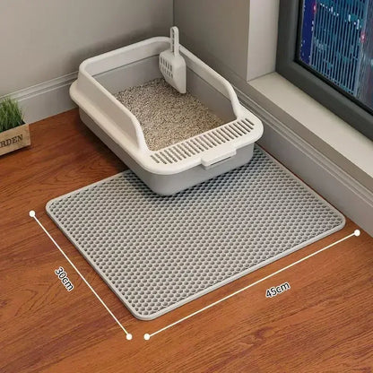 Double-Layer Cat Litter Mat