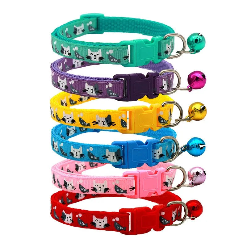 Adjustable Cat Collars with Bell