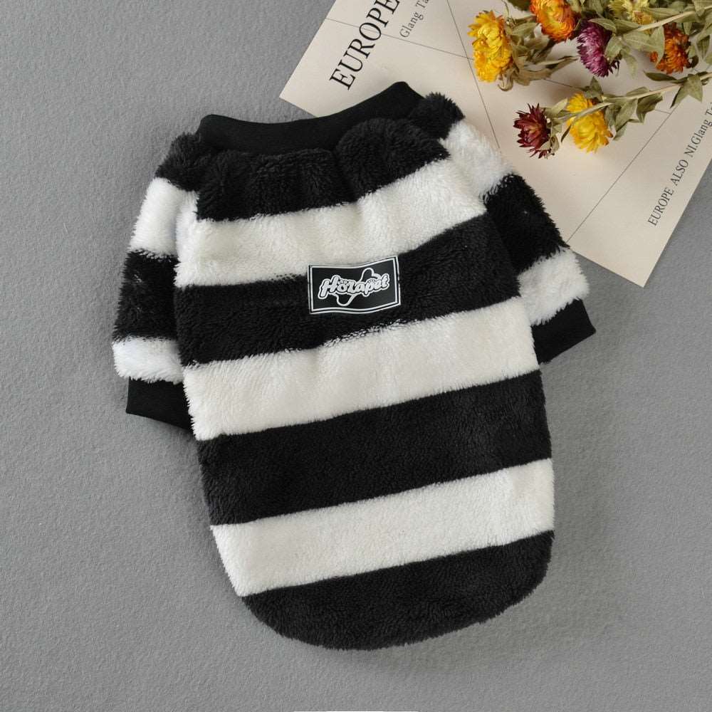 Stripe Pattern Pet Clothes for Cats and Small Dogs