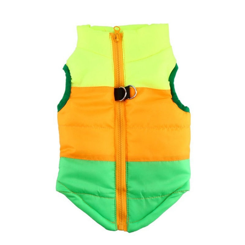 Winter Dog Vest - Waterproof and Warm with Zipper Design