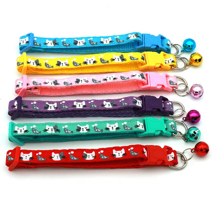 Adjustable Cat Collars with Bell