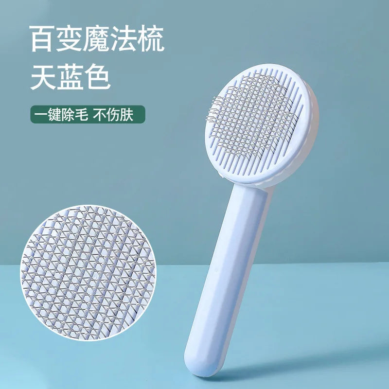 self cleaning pet grooming comb for dogs