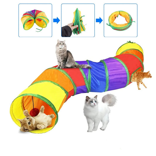 Collapsible Cat Tunnel for Playful Pets