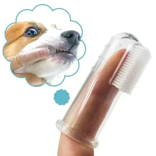 Super Soft Pet Finger Toothbrush - Silica Gel Brush