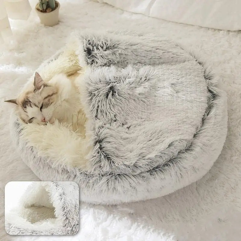 Plush Pet Bed with Cover