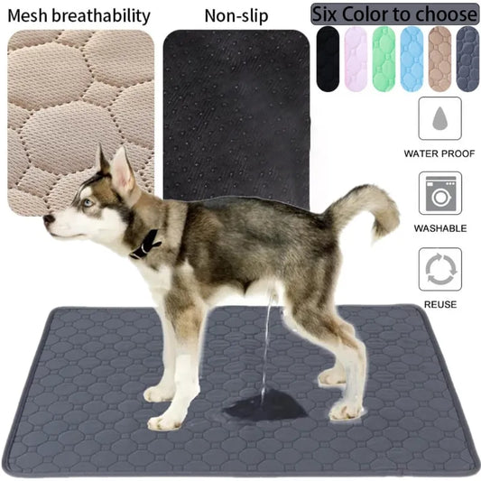 Reusable Dog Pee Pad: Absorbent Washable Training Mat for Pet Car Seats