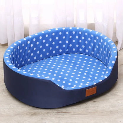 Double-Sided Dog Bed: Soft Fleece, Extra Large Size