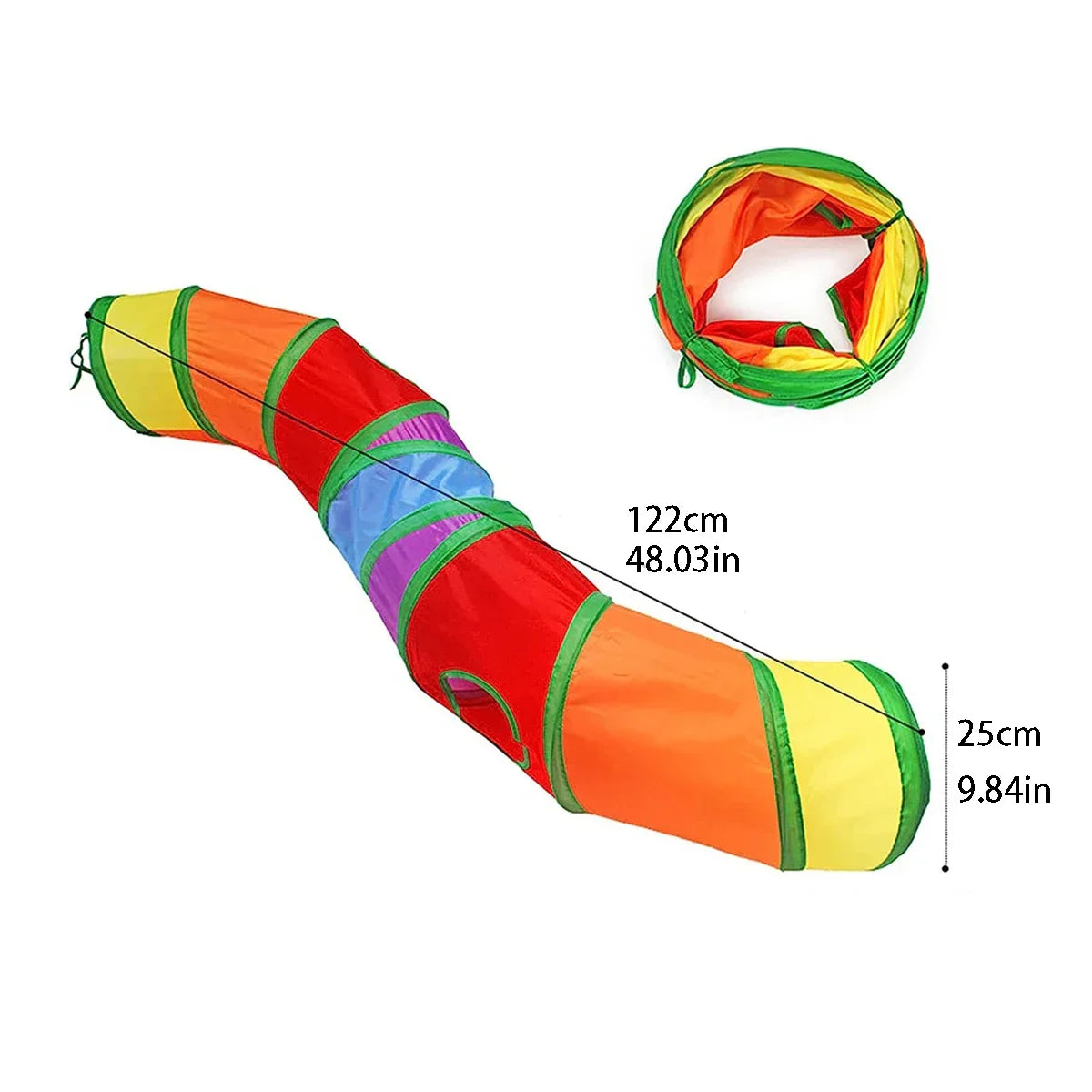 Foldable Cat Tunnel Tube Kitty Training Interactive Toy