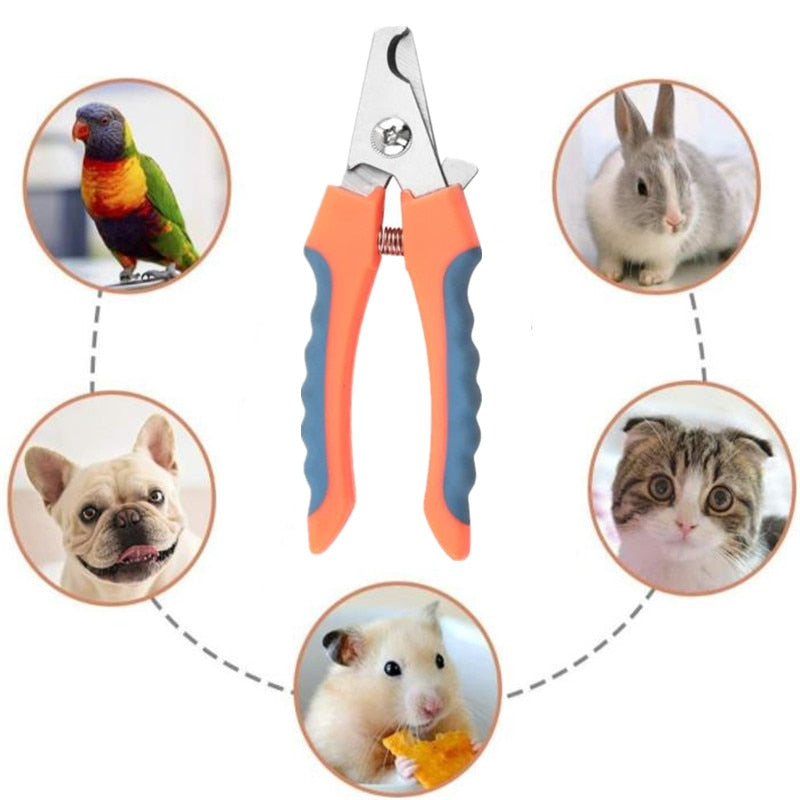 stainless steel pet nail clippers for cats and dogs