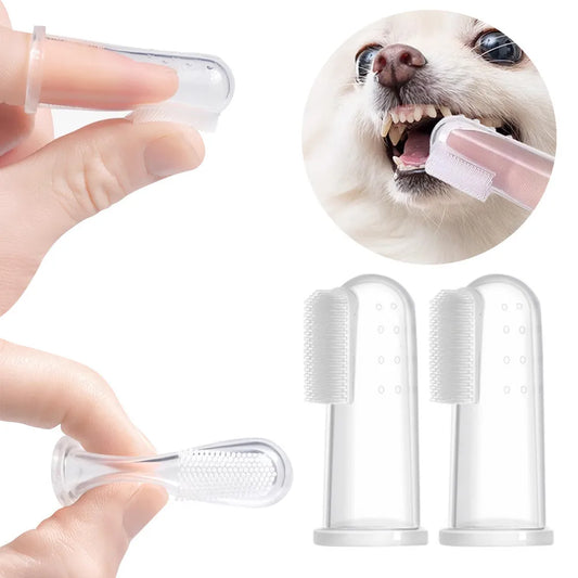 Super Soft Silica Gel Pet Toothbrush Set