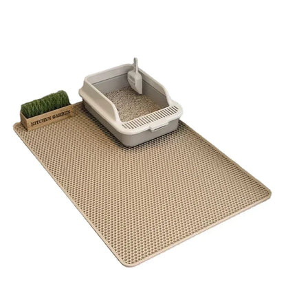 Double-Layer Cat Litter Mat