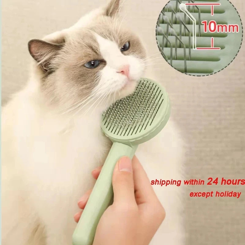 self cleaning pet grooming comb for dogs