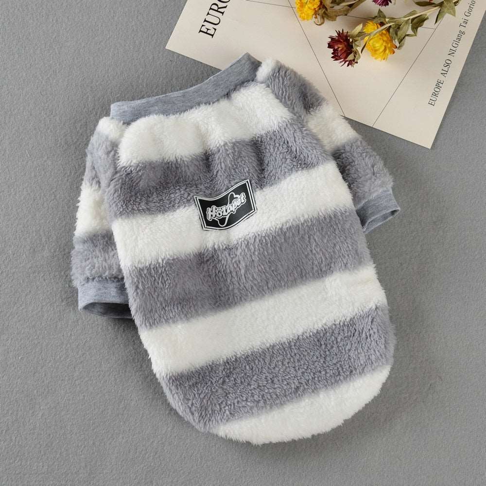 Stripe Pattern Pet Clothes for Cats and Small Dogs