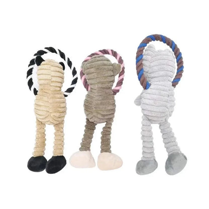 Plush Dog Toy: Monkey, Lion, Elephant Fun