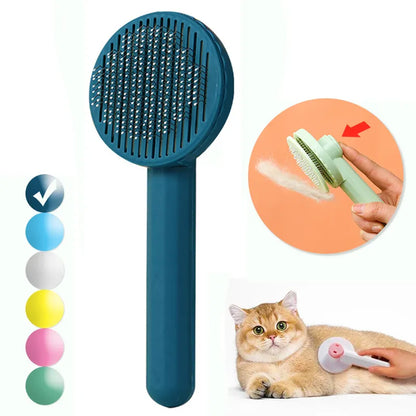 self cleaning pet grooming comb for dogs