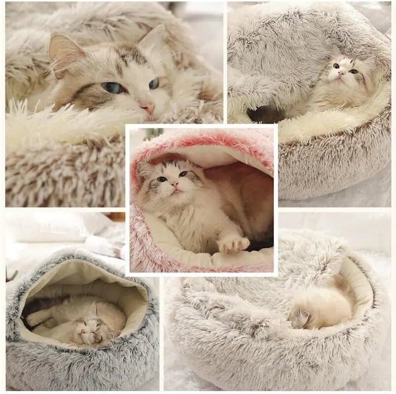 Plush Pet Bed with Cover