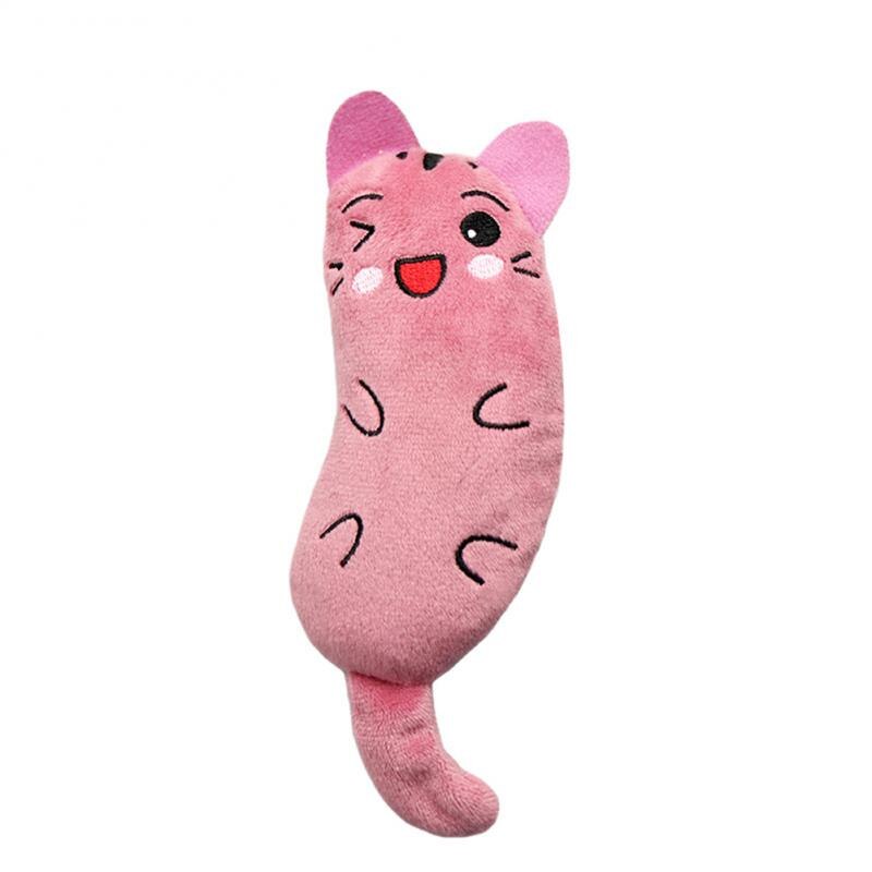 animal shaped cat toy set with catmint plush dental friendly design