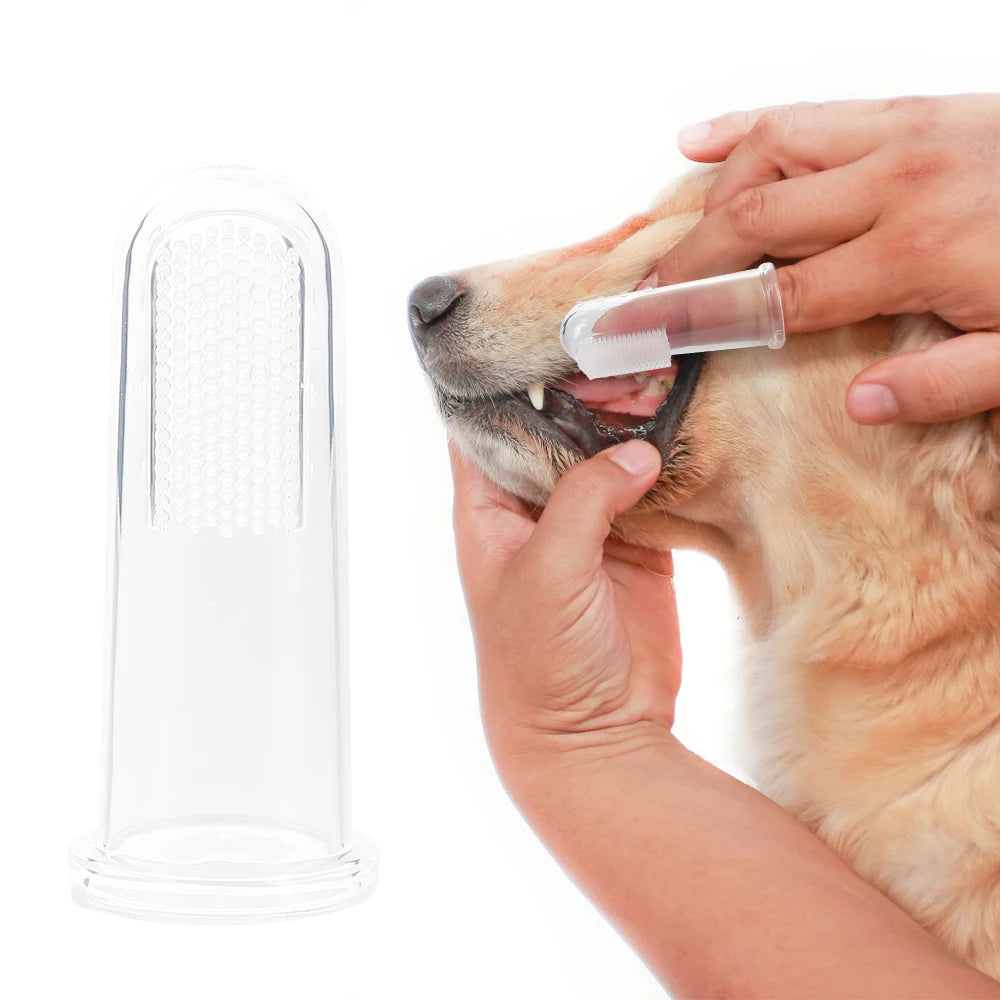 Super Soft Silica Gel Pet Toothbrush Set