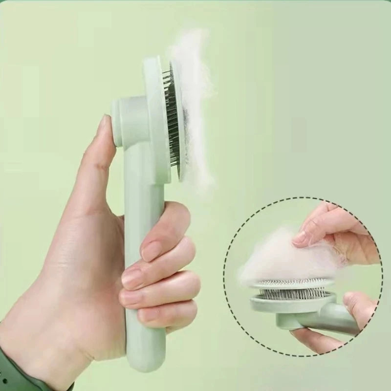 self cleaning pet grooming comb for dogs