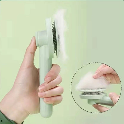 self cleaning pet grooming comb for dogs