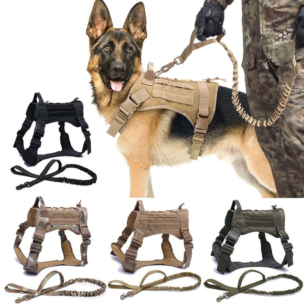 tactical dog harness set