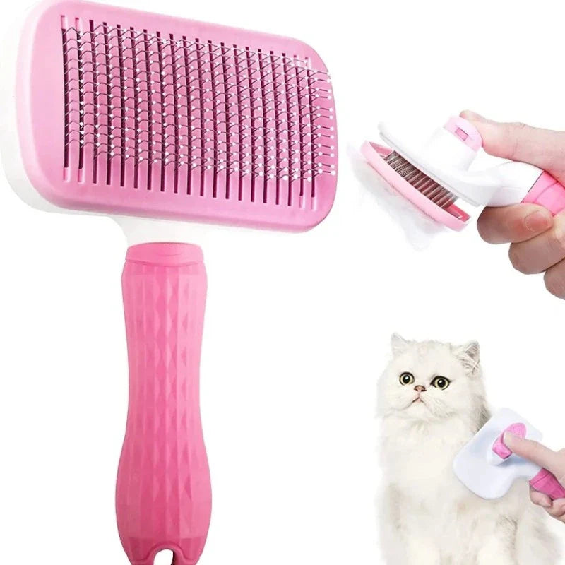 Self-Cleaning Pet Hair Removal Comb