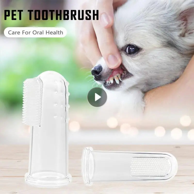 Super Soft Silica Gel Pet Toothbrush Set