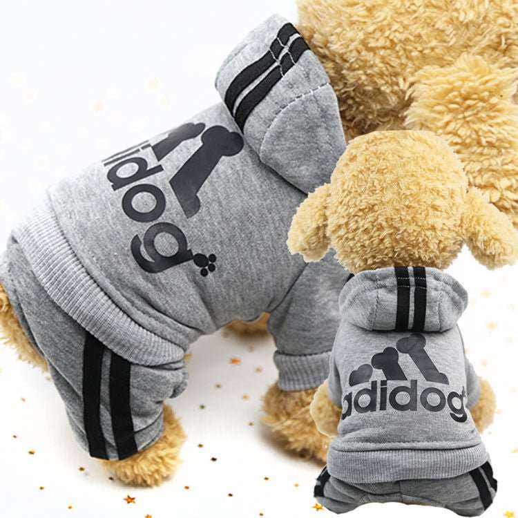 adidog clothes autumn and winter new pet clothes small medium clothes luxury dog puppy chihuahua pet warm four legged sweater